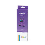 Hey Clay Fluffy Pets Siamese Cat Colourful Modelling Air-Dry Clay - 3 Cans