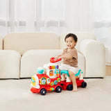 Hola 4-in-1 Push Walker & Ride-on Train With Music, Lights & Sounds