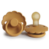 Frigg Daisy Latex Baby Pacifier 0-6M, 1Pack, Honey Gold - Size 1 - Laadlee