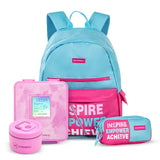 Hydrobrew 18" Backpack With Bento Lunch Box - Pink
