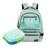 Hydrobrew 18" Backpack With Bento Lunch Box - Green