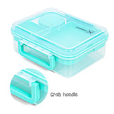 Hydrobrew 5 Compartment Convertible Bento Lunch Box 1650ml With Gravy Bowl 150ml - Green