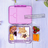 Hydrobrew Glitter 6/4 Convertible Bento Lunch Box - Purple
