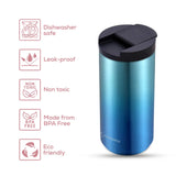 Hydrobrew Double Wall Insulated Tumbler Water Bottle 400ml - Blue