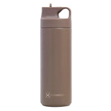 Hydrobrew Double Wall Insulated Sports Water Bottle 550ml - Khaki