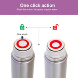 Hydrobrew Double Wall Insulated Tumbler Vacuum Flask 500ml With 2x 150ml Cup - Ivory