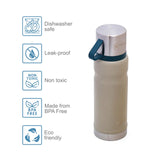 Hydrobrew Double Wall Insulated Tumbler Vacuum Flask 650ml With 2x 150ml Cup - Ivory