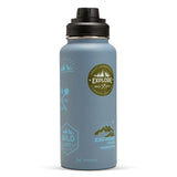 Hydrobrew Vacuum Insulated Travel Water Bottle With Sling Bag 950ml - Blue