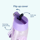 Hydrobrew Water Bottle With Grab String 800ml - Purple