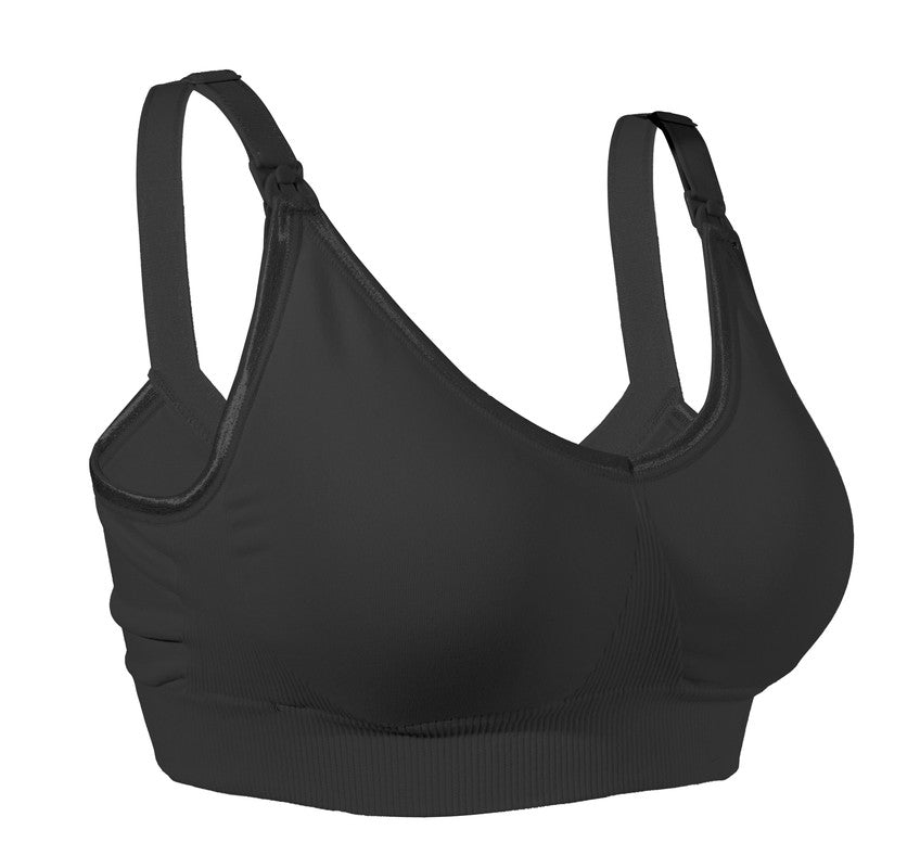 Okus Original Full Cup Maternity & Nursing Bra - Black - Laadlee