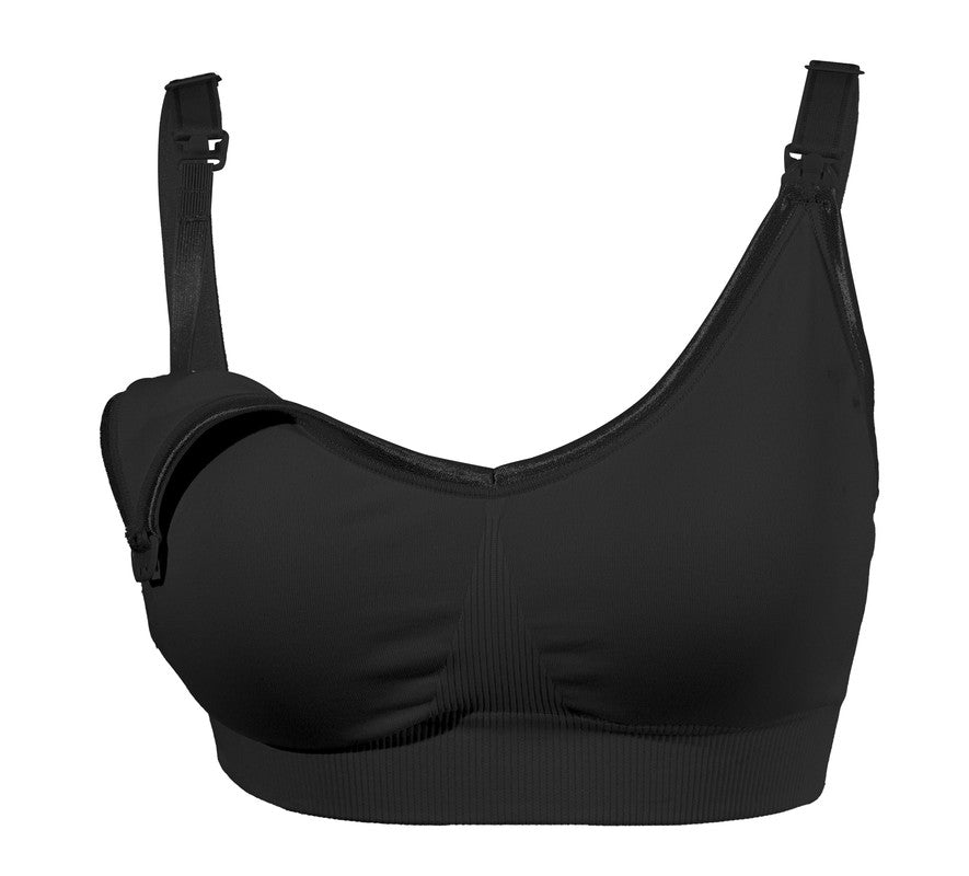 Okus Original Full Cup Maternity & Nursing Bra - Black - Laadlee