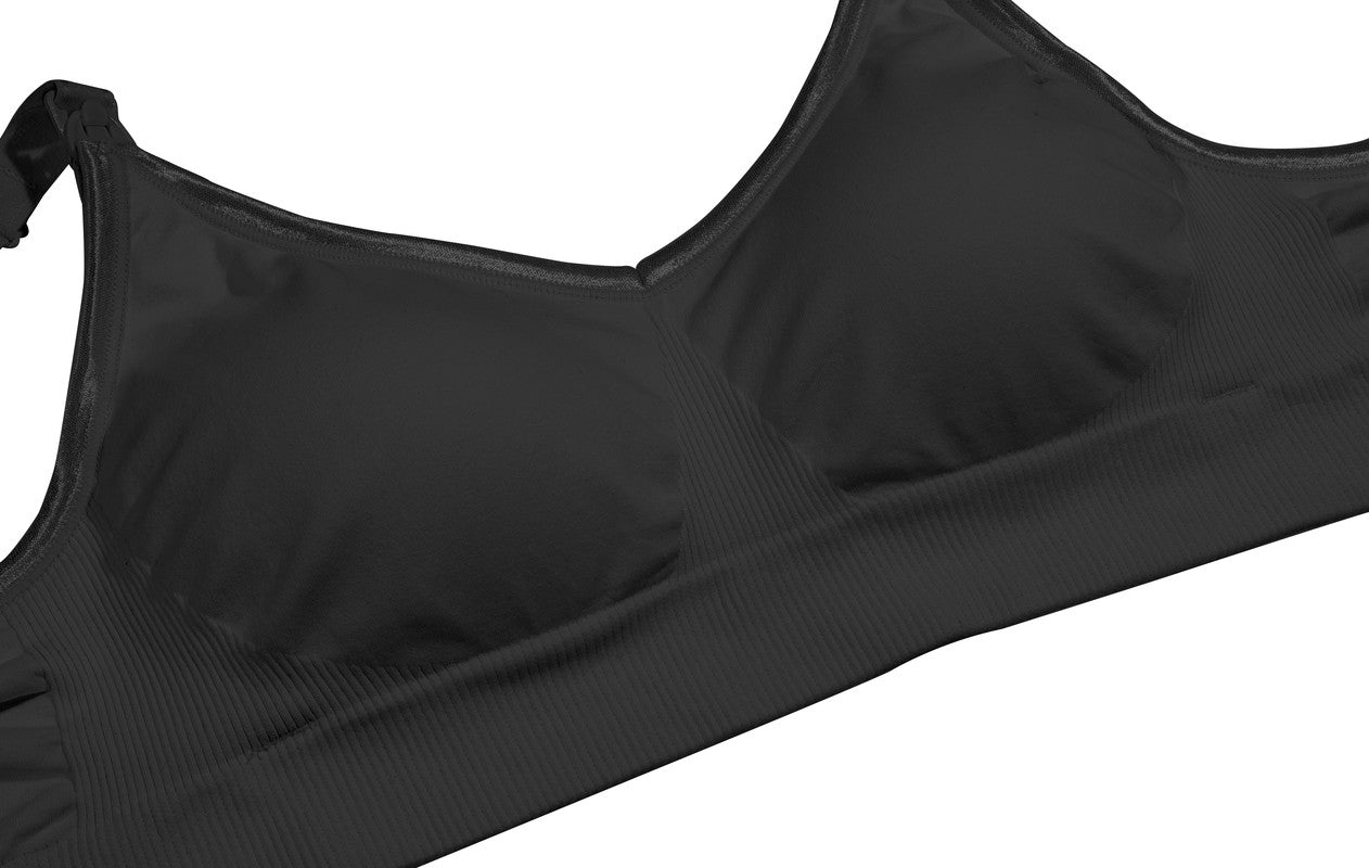 Okus Original Full Cup Maternity & Nursing Bra - Black - Laadlee