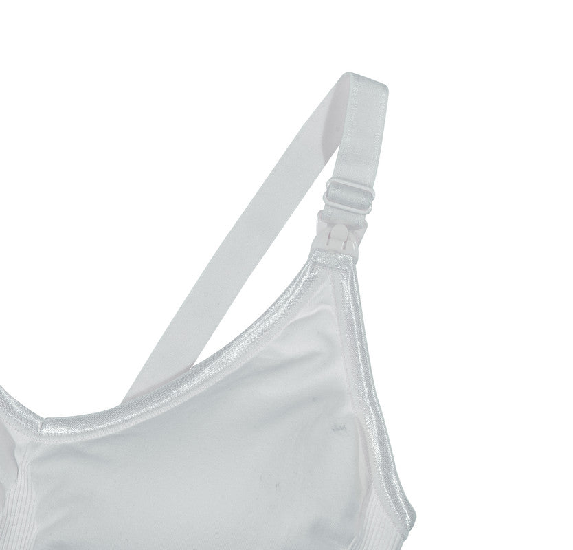 Okus Original Full Cup Maternity & Nursing Bra - Light Grey - Laadlee