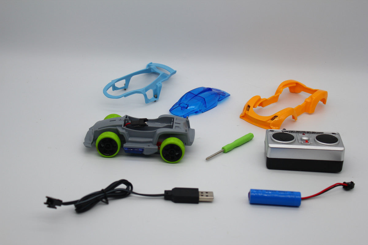 D-Power 4 Wheel DIY Remote Control Car - Orange - Laadlee