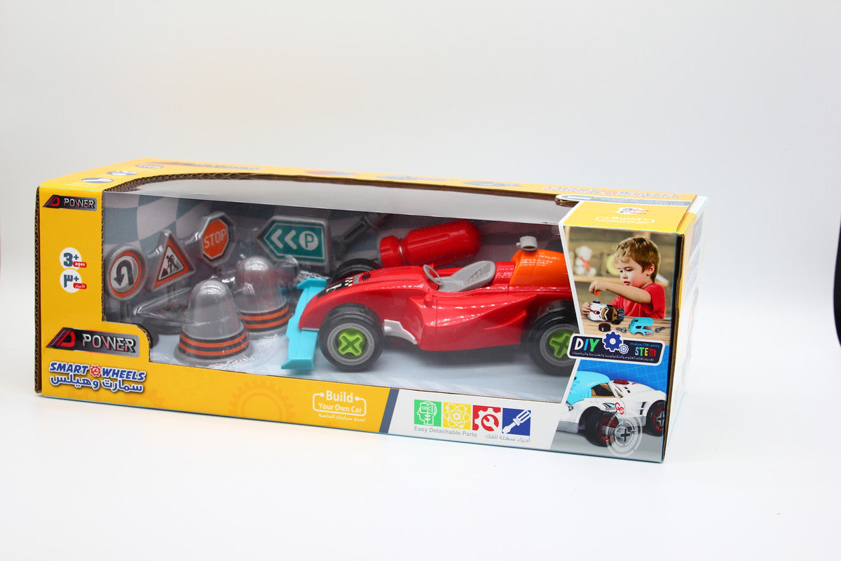 D-Power DIY Smart Wheels Race Car - Red - Laadlee