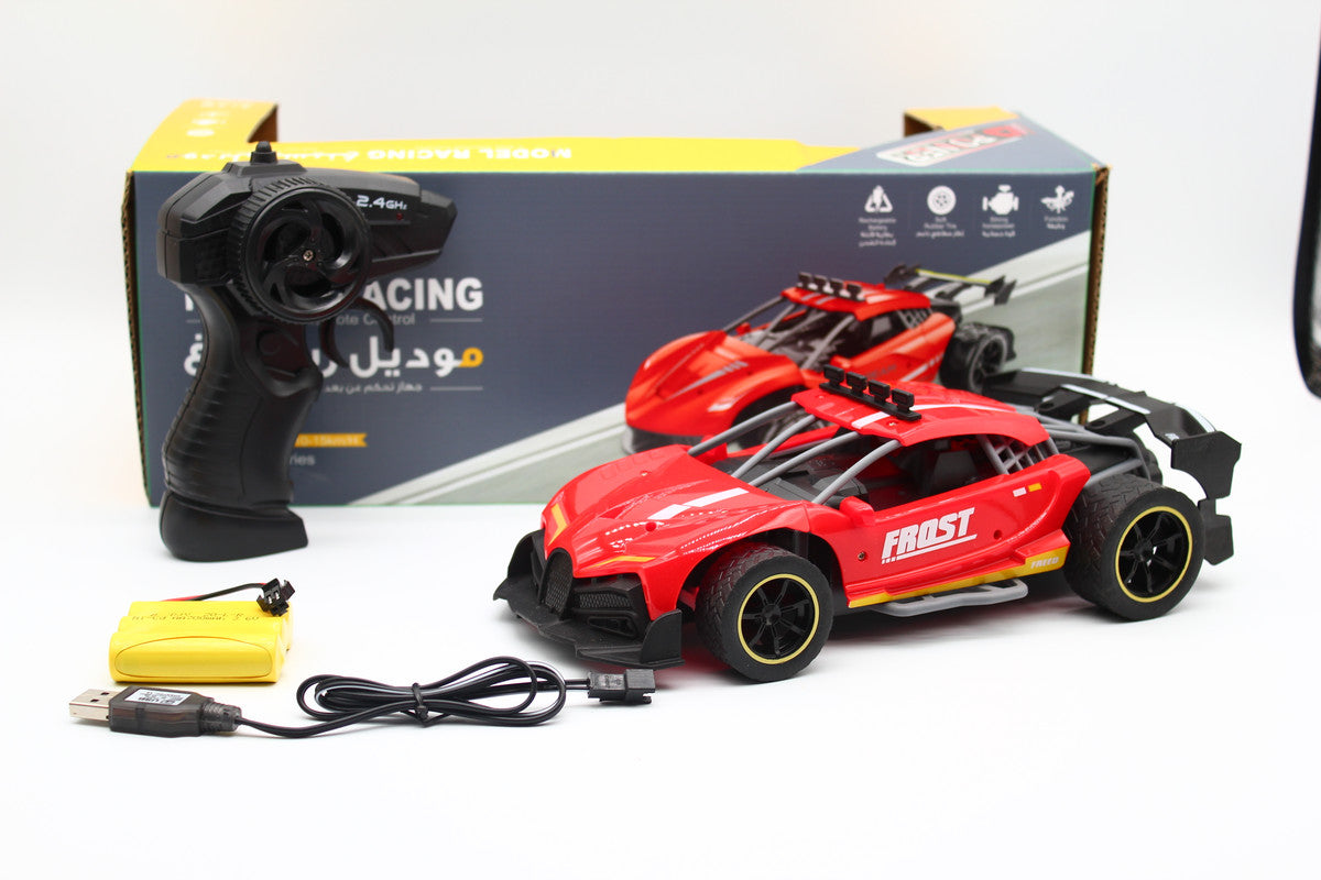 D-Power 1:16 Remote Control Alloy 4 Wheel Drive 2.4GHZ Racing Car - Red - Laadlee