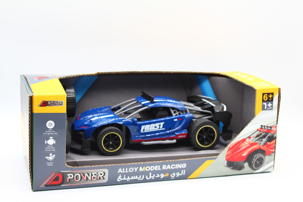 D-Power 1:16 Remote Control Alloy 4 Wheel Drive 2.4GHZ Racing Car - Blue