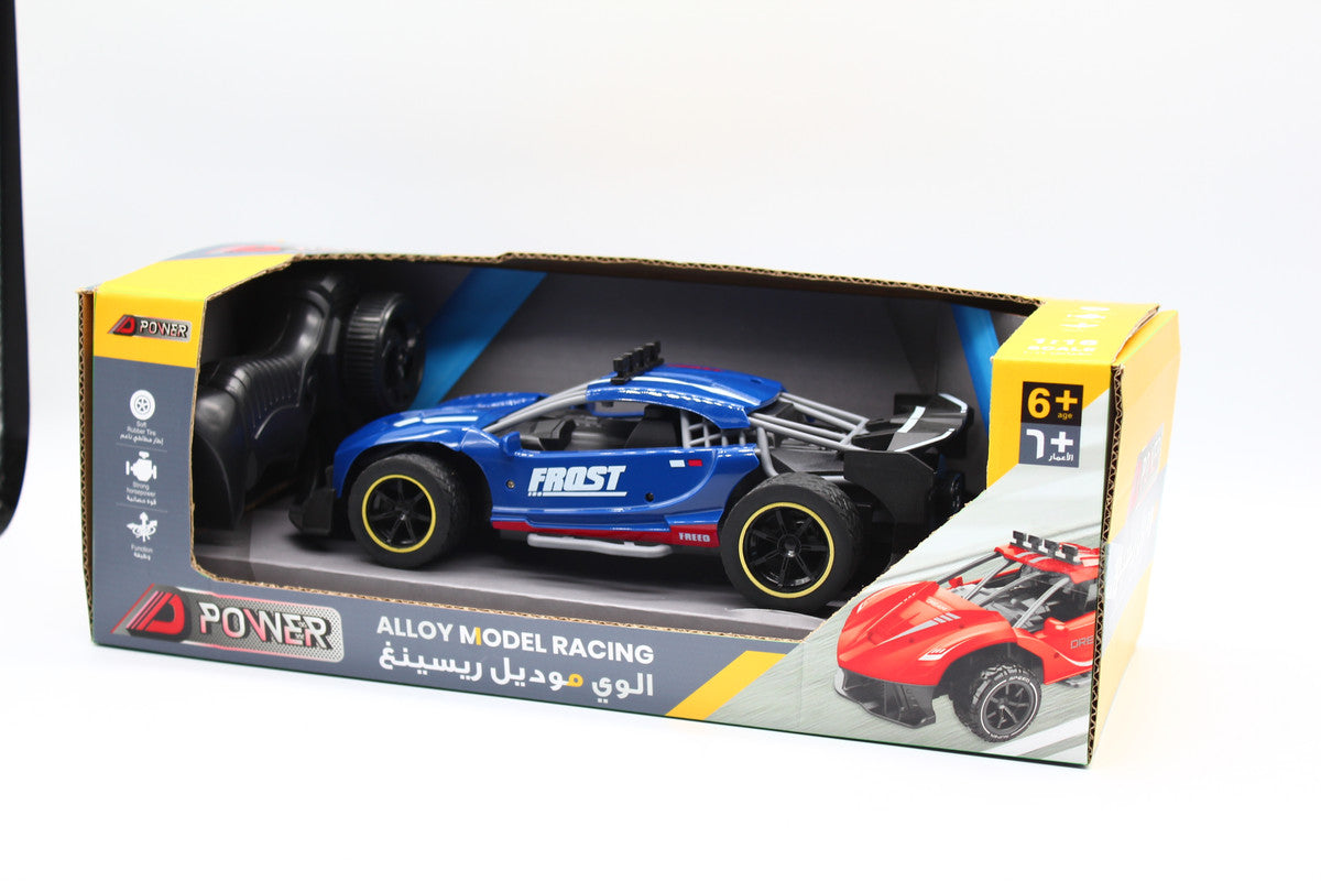 D-Power 1:16 Remote Control Alloy 4 Wheel Drive 2.4GHZ Racing Car - Blue - Laadlee