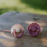 Frigg Daisy Silicone Baby Pacifier 6M-18M, 1Pack, Peony - Size 2 - Laadlee