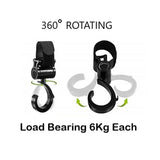 Insular Rotating Compatible Stroller Hooks