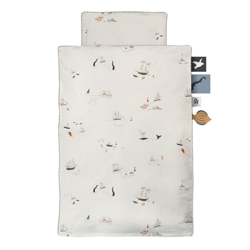 Sebra Baby Bed Linen - Seven Seas - Laadlee
