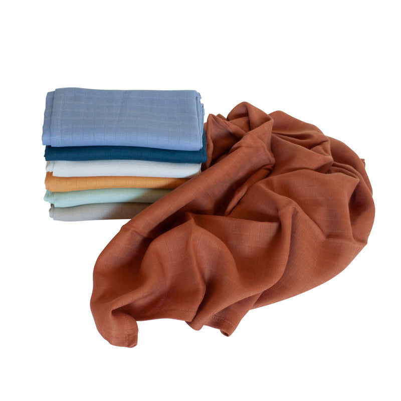 Sebra Muslins Cloth 7 Pcs - Multicolor