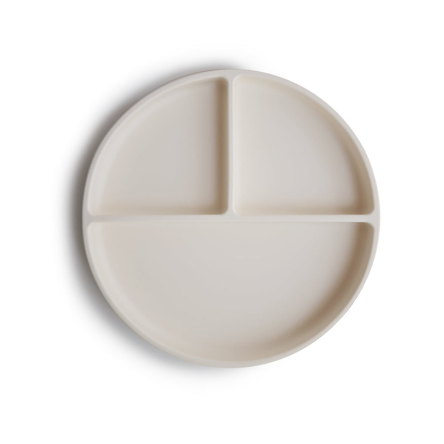 Mushie Silicone Plate Ivory - Laadlee