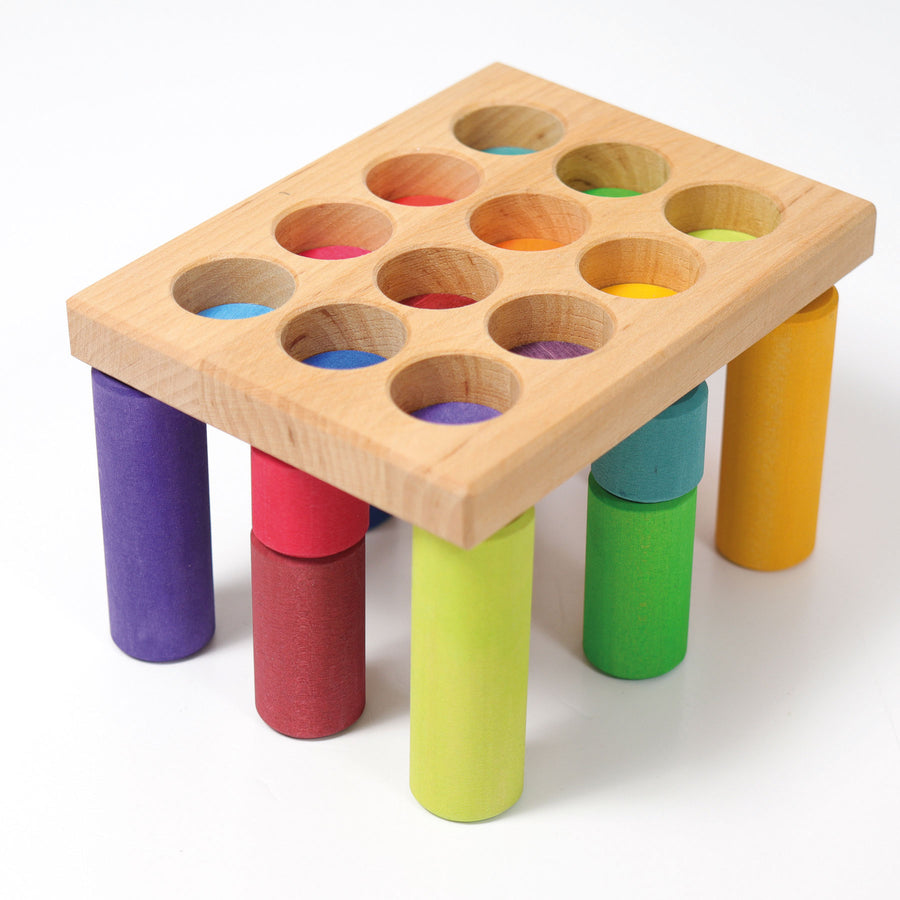 Grimm's Stacking Game Small Rainbow Rollers