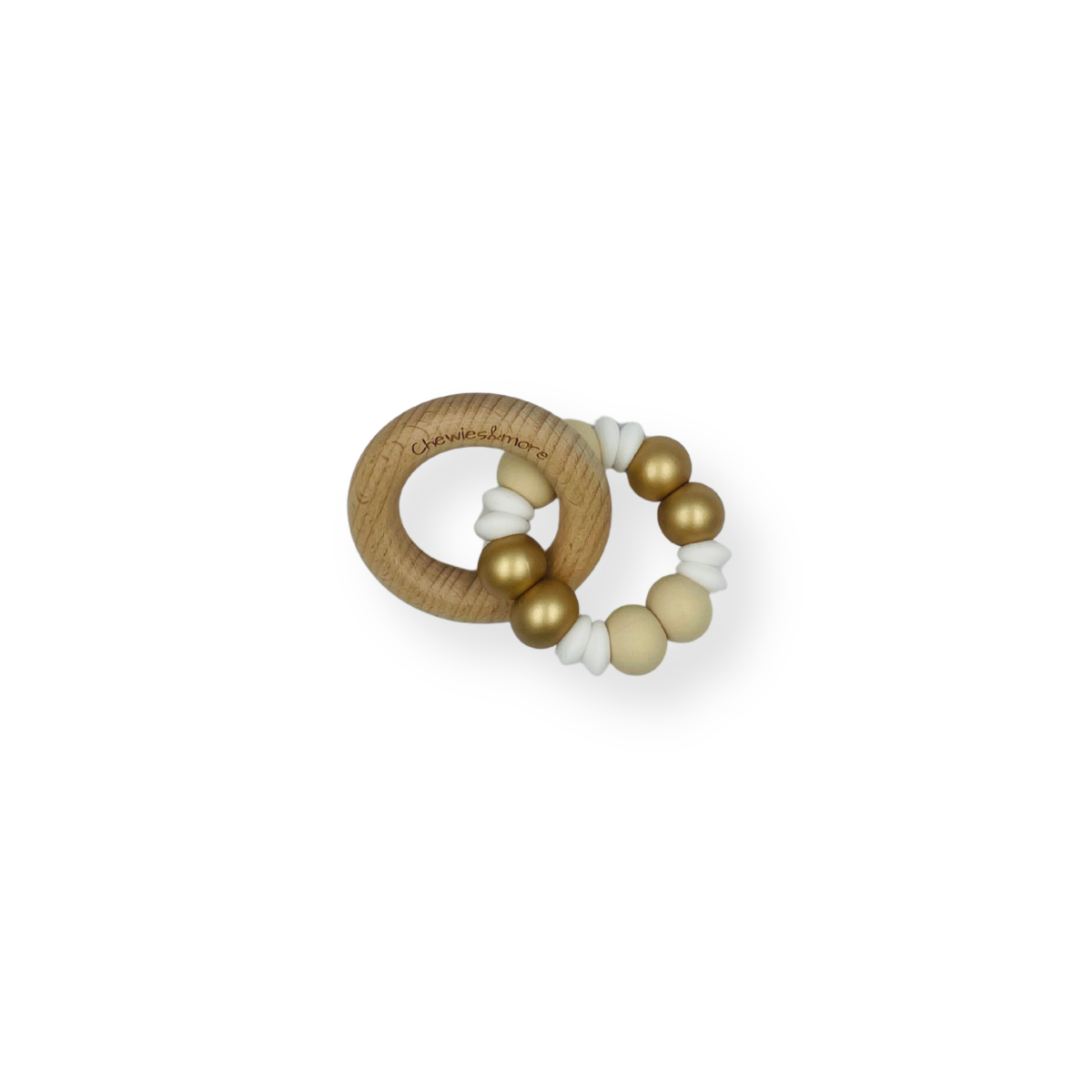 Rattle Gold Chewies & More - Lentil Rattle - Gold Online in UAE | Laadlee
