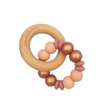 Chewies & More - Lentil Rattle - Rose gold