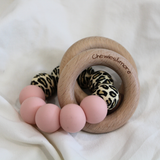 Chewies & More - Basic Chewie Rattle - Leopard/Rose