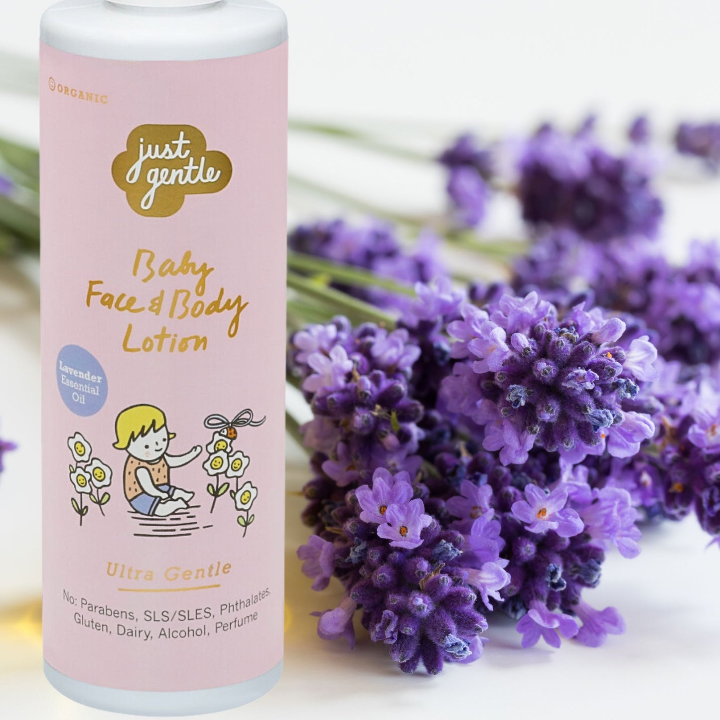 Just Gentle Baby Face & Body Lotion- Lavender Scent - 200ml