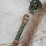 Chewies & More - Lentil Clip Silicone Beads - Sage