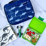 Yumbox 3 Compartments Snack Box - Jurassic Green Shark