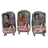 Stem Fashion Doll Suitcase With Accessories - 1 Pc (Color May Vary)