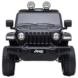 Jeep Licensed Battery Operated Rideon Car 12V - Black