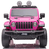 Jeep Rubicon Licensed Jeep Kids Car 12V - Pink