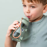 Done By Deer Straw Bottle Playground 280ml - Green