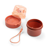 Done By Deer To Go 2-Way Snack Container Small Birdee - Papaya