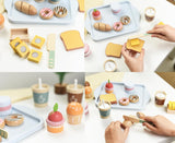 Little Angel Kids Wooden Breakfast Playset With Play Food