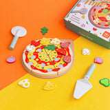 Little Angel Kids Wooden Pizza Playset
