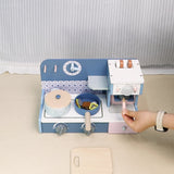 Little Angel Kids Wooden Kitchen Stove Cooking Playset