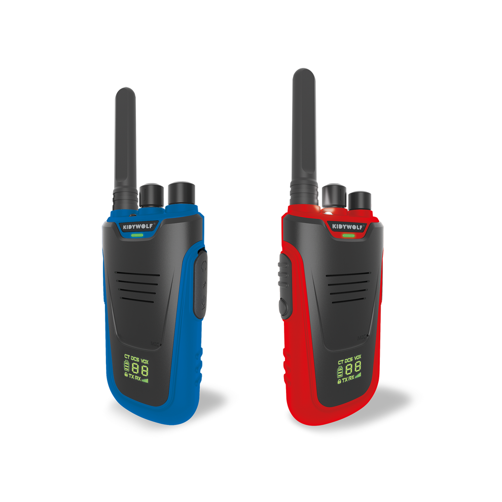 KidyWolf Kidy Talk Walkie Talkie - Blue/Red