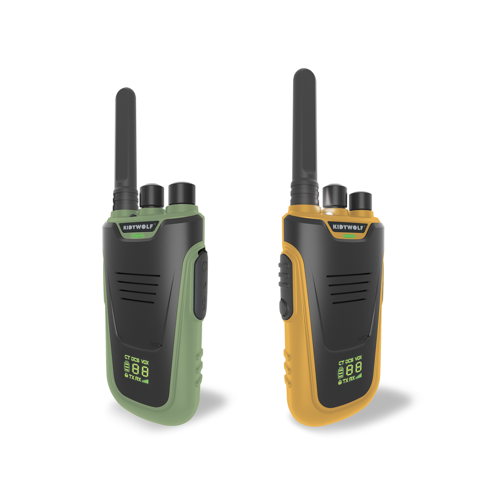 KidyWolf Kidy Talk Walkie Talkie - Green/Orange