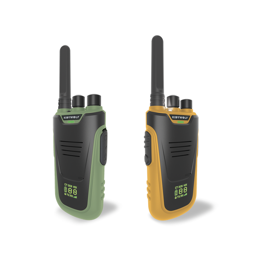 KidyWolf Kidy Talk Walkie Talkie - Green/Orange