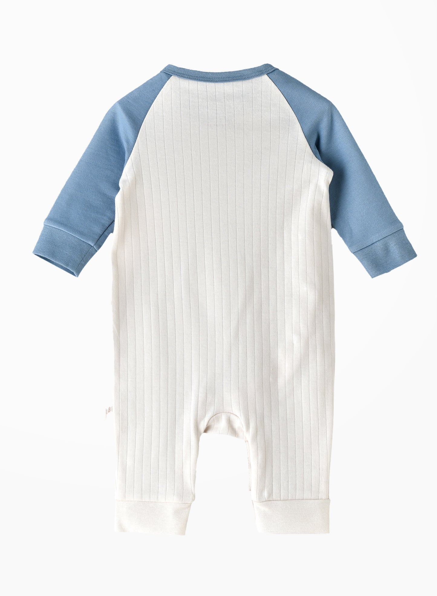 Elegant Kids Koala Patch Full Sleeves Romper - White & Blue