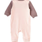 Elegant Kids Baby Cat-Themed Romper - Pink & Brown