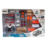 D-Power DIY Modified Race Car For Kids (35pcs) - Grey - Laadlee