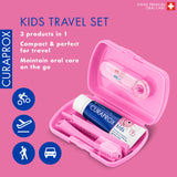 Curaprox Kids Travel Set - Pink