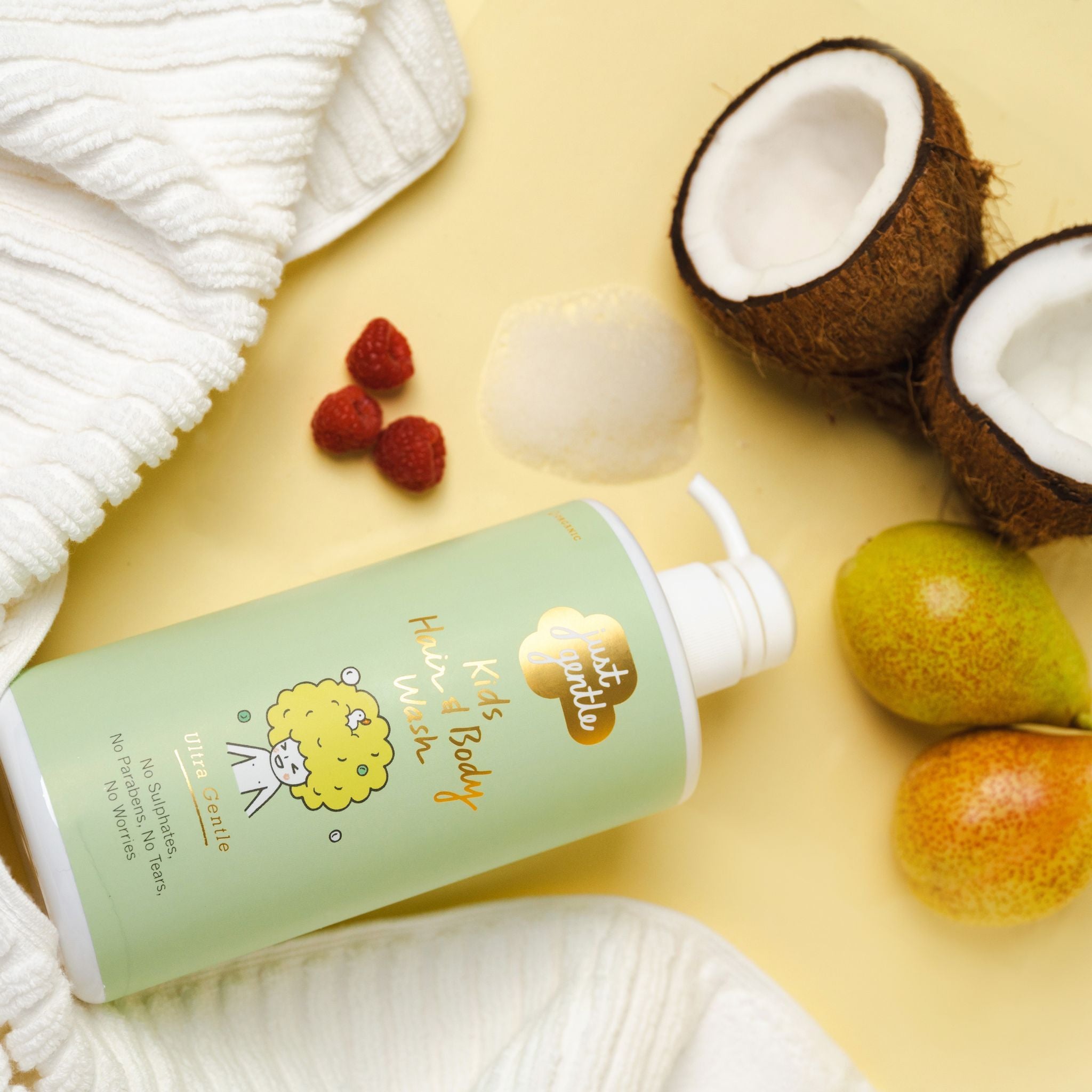 Just Gentle Kids Hair & Body Wash - Ultra Gentle - Jumbo Size - 900ml - Laadlee